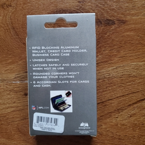 Dallas Cowboys Aluminum Hard case Tin Wallet NEW NFL Football 🏈 Fans Unique - Picture 3 of 4